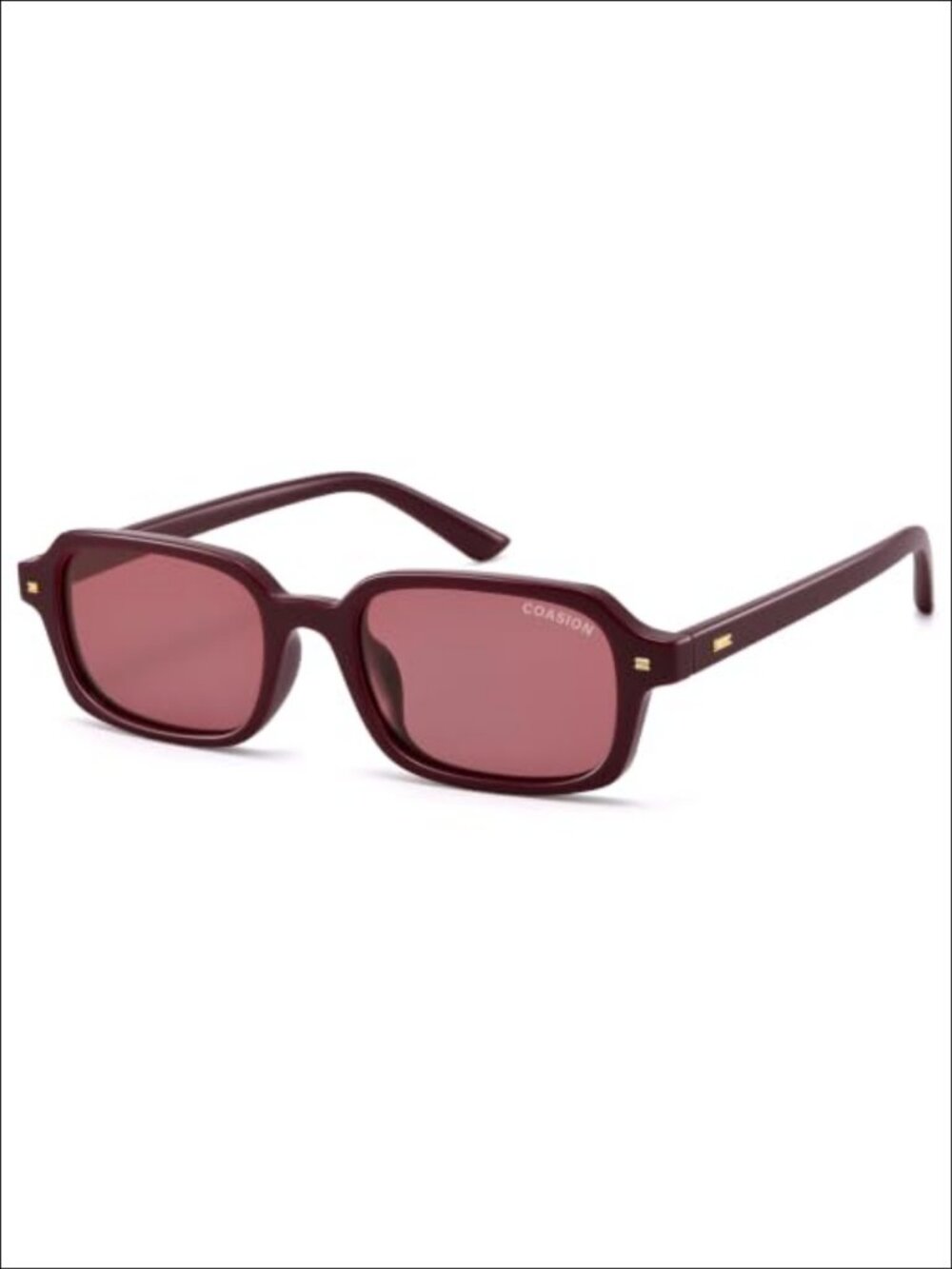 COASION Polarized Sunglasses Rectangle Y2K Retro UV400 Slim Square